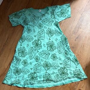 Women’s Mint Green Floral Midi Dress